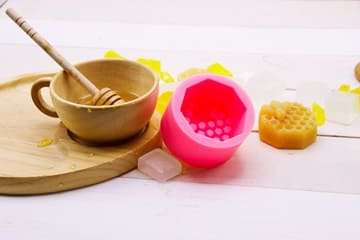 Soap and candle manufacturing with silicone forms